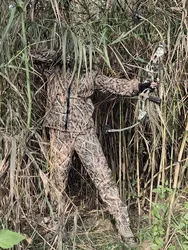 Sudadera capucha antimosquitos caza algodón camuflaje biónico transpirable