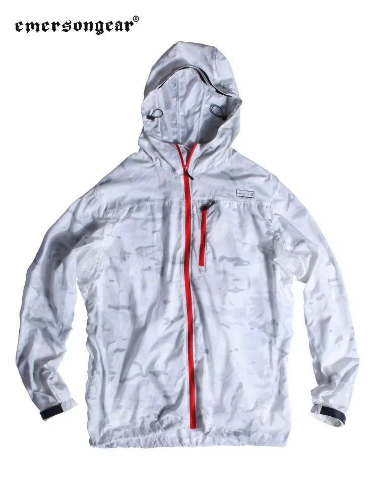 Ropa de piel con protección solar para hombre, chaqueta cortavientos impermeable para deportes de verano, abrigo fino de protección solar para pesca, camuflaje de nieve Mc MCAP - imagen 5