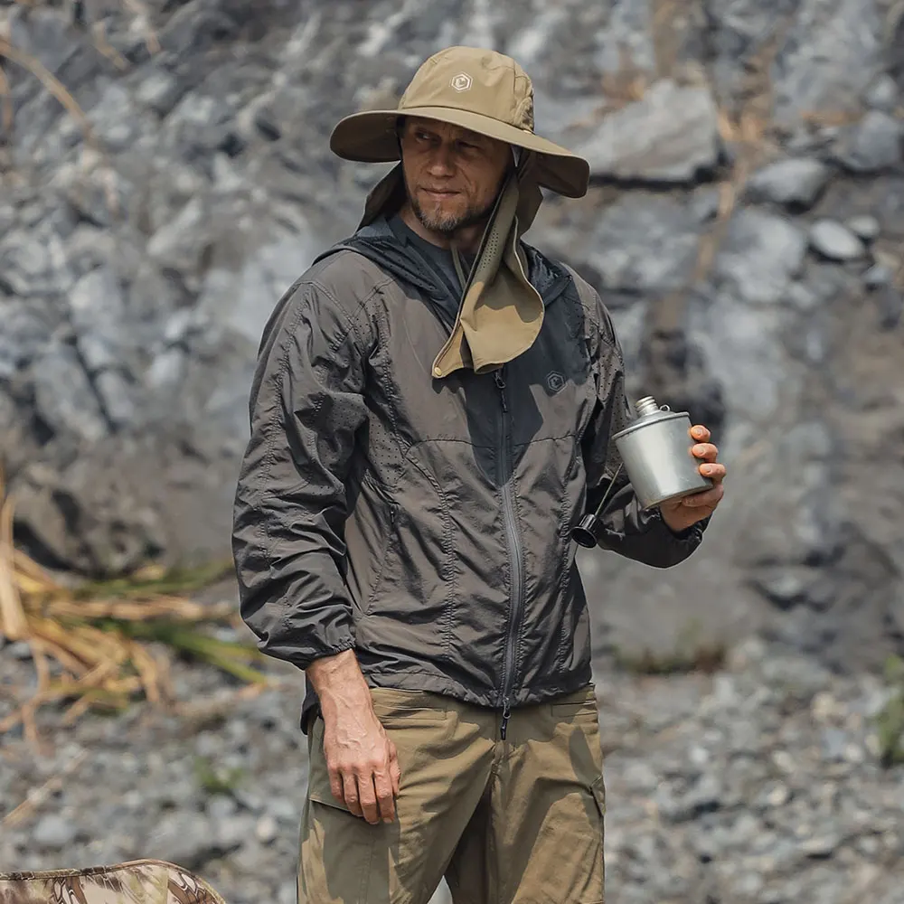 Emersongear BlueLabel Abrigo protector solar “Wing de murciélago” ultraligero UPF100+ Chaqueta impermeable para exteriores Camping Urban Nylon EMB9733 - imagen 4