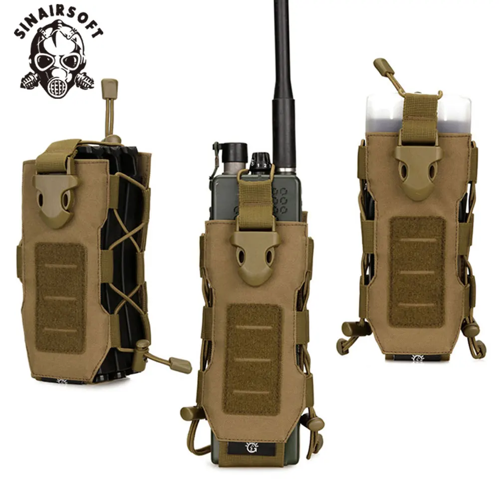 Bolsa táctica para botella de agua, portabotellas Molle para viaje al aire libre, senderismo, Camping - imagen 4