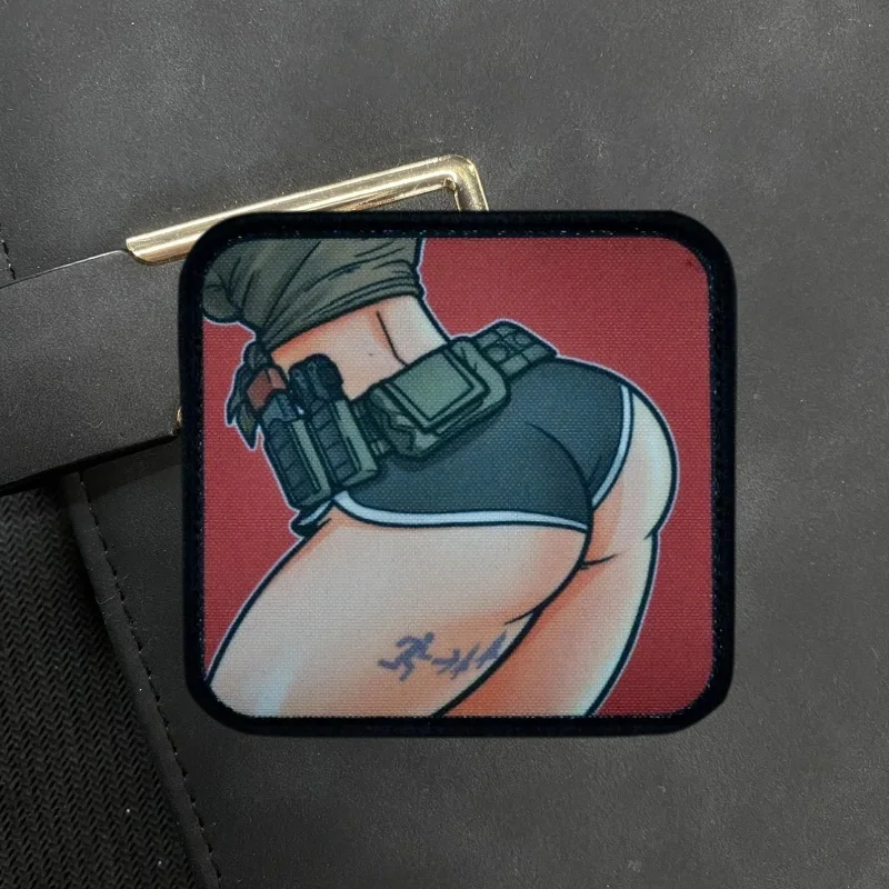 Insignia de moral de glúteos sexys "Cinturón táctico", pegatinas de mochila con gancho y bucle con personalidad, cinturón de batalla del ejército militar, emblema impreso - imagen 4