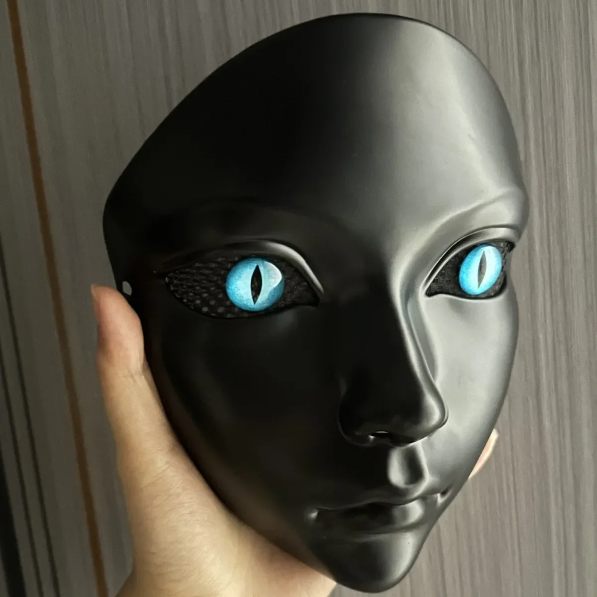 Máscara facial completa para fiesta, disfraz de película, accesorio de mascarada, Halloween, Navidad, ajustable - imagen 5