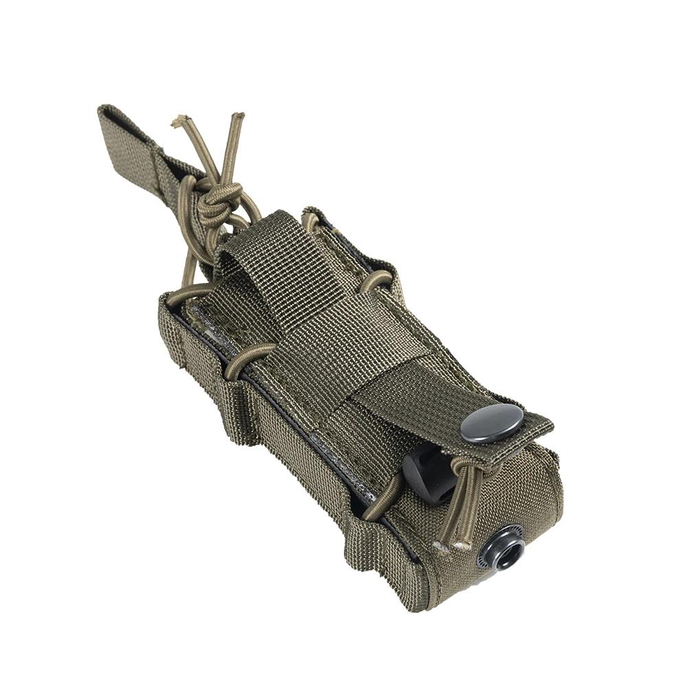 Bolsa táctica para revista de pistola, bolsa individual para pistola de 9mm, fundas para linterna Molle, accesorios para pistola de caza - imagen 4