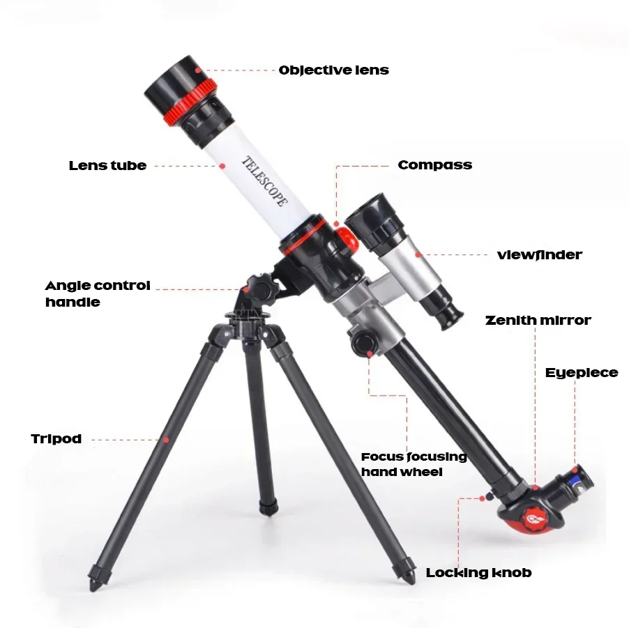 Telescopio HD telescopio astronómico profesional Monocular de Gran Aumento binoculares portátiles regalos para niños - imagen 3