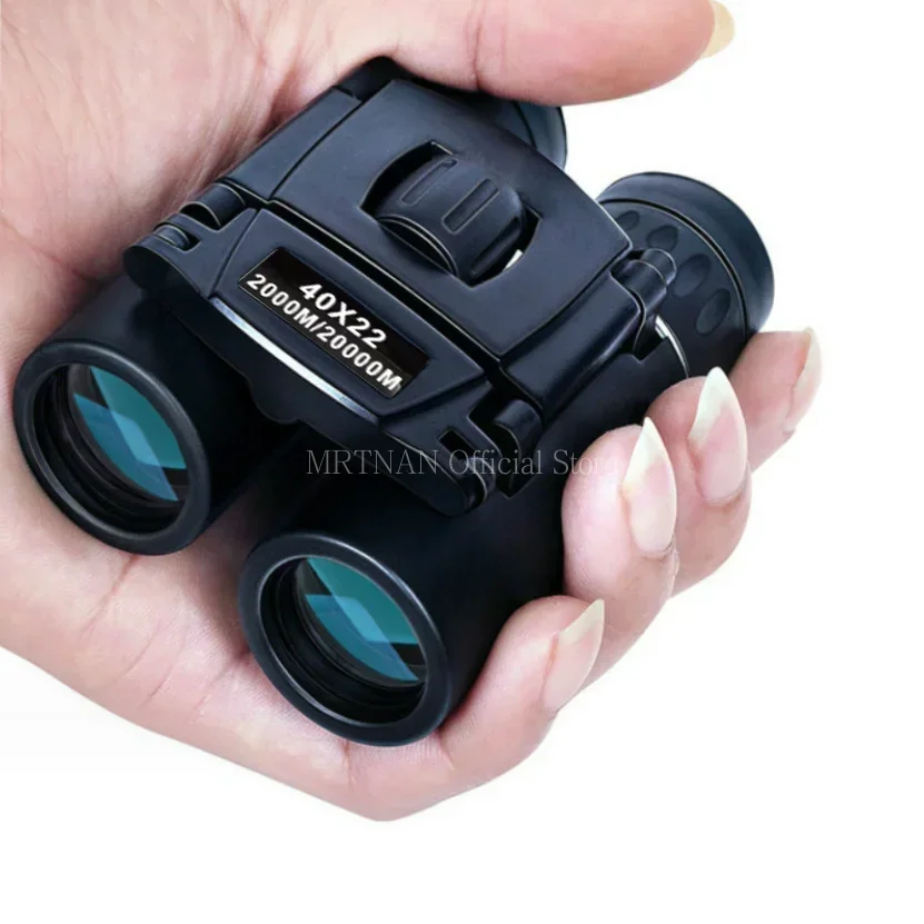 Binoculares potentes HD con zoom de 40x22, Mini telescopio plegable de largo alcance de 2000M, óptica BAK4 FMC para Deportes de caza, Camping al aire libre Tra - imagen 4