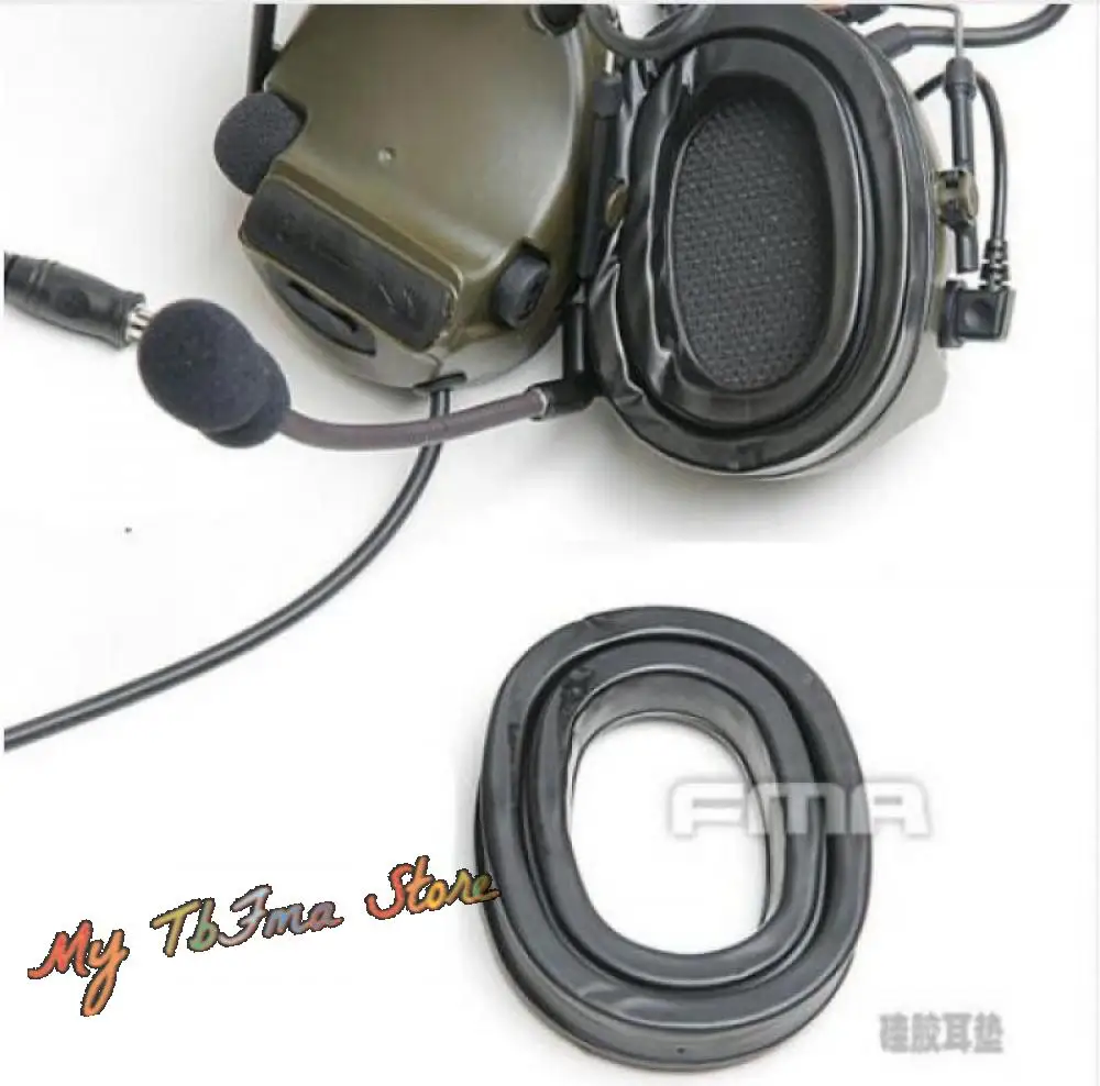 Almohadilla de silicona de Gel de repuesto FMA para auriculares tácticos, reducción de ruido, pastilla Amp, nuevo - imagen 3