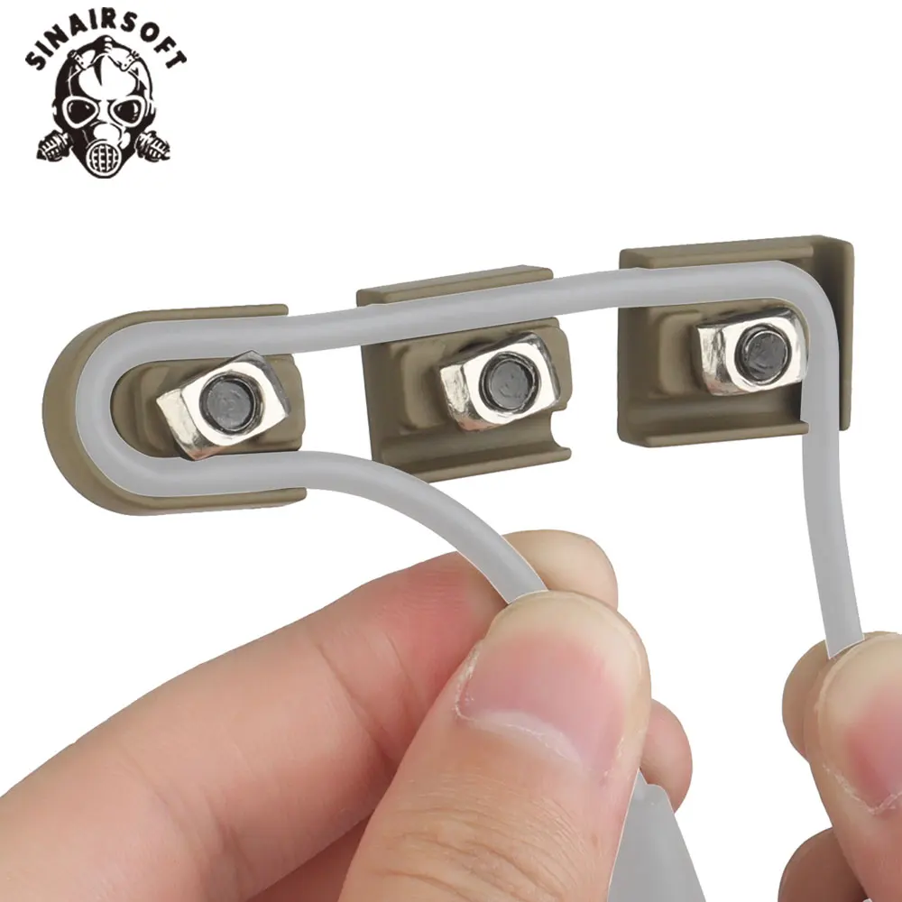 3 unids/set linterna luz láser Mlok sistema de guía de alambre abrazadera de Cable gestión de Clip accesorios fijos - imagen 4