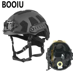 Casco táctico antidisturbios de fibra de vidrio BOOIU – Suspensión Wendy