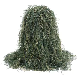 Capucha ghillie 3D camuflaje para caza - accesorio táctico multiuso