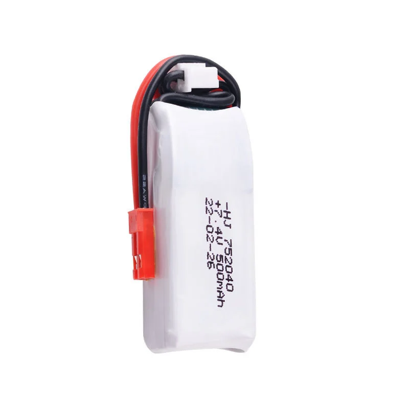 Batería Lipo HJ 2S para coche teledirigido, 7,4 V, 35C, 500mah, para Radiolink A560, ala fija, piezas de modelos de Juguetes Rc, batería recargable de 7,4 V + cargador - imagen 3