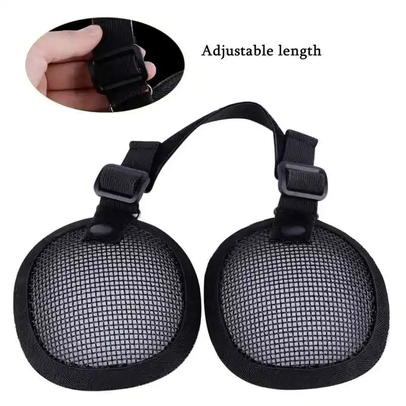 Red duradera de protección para los oídos de malla de alambre de acero 3G, cubierta protectora para los oídos de acero, malla metálica de bala de Color, casco rápido lateral - imagen 5