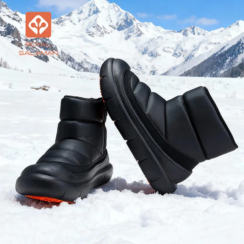 SALAMAN Botas de nieve impermeables antideslizantes terciopelo mujer