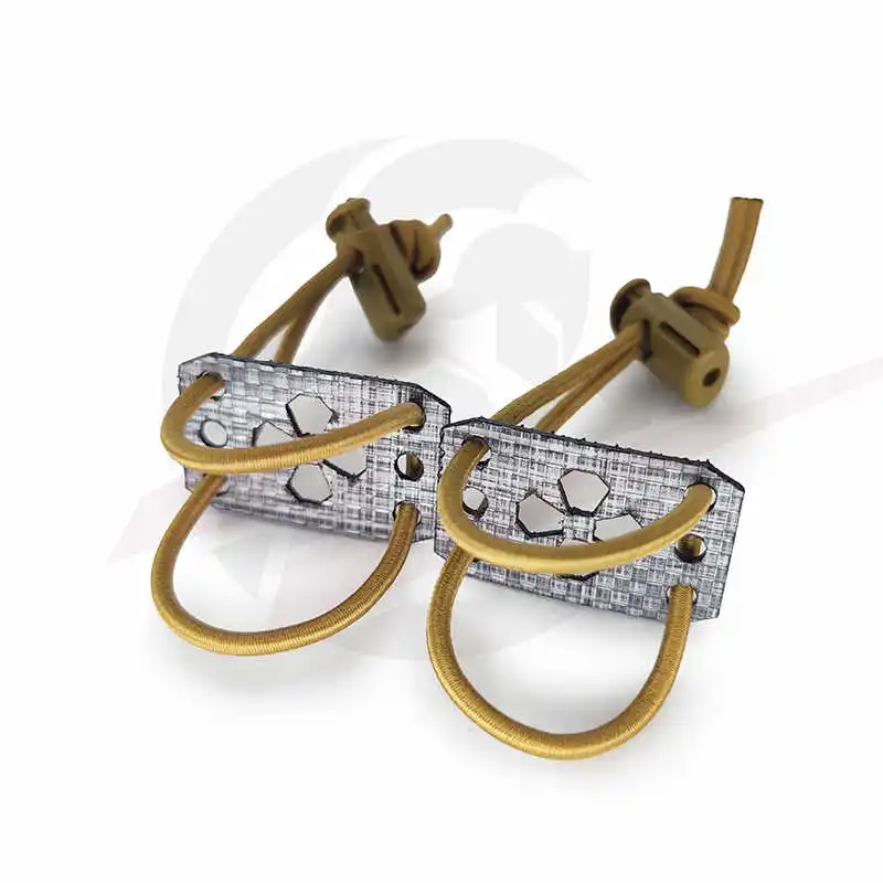 Soporte PTT de radio táctica: placa Tegris con clips de bizcocho (paquete de 2), adaptador MOLLE - imagen 2