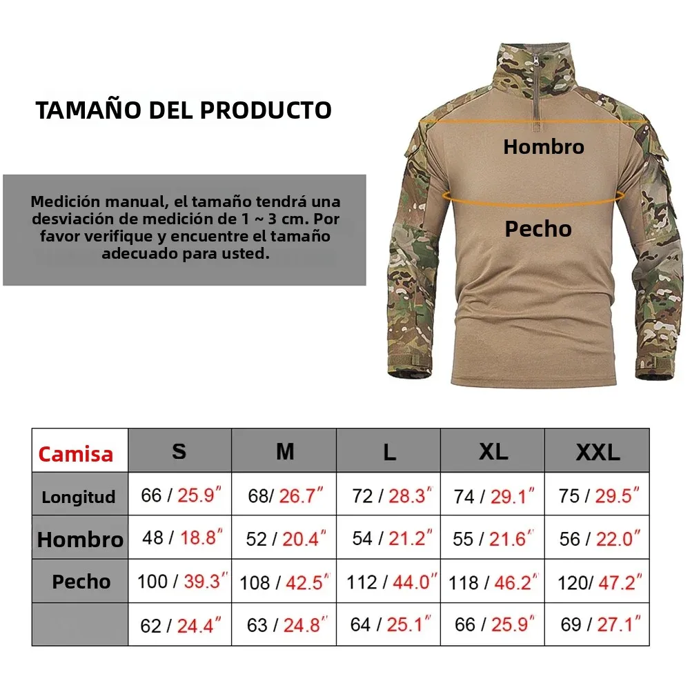 SINAIRSOFT caza táctica G3 combate arrugado BDU camuflaje hombres uniforme ropa deportiva algodón poliéster camuflaje - imagen 4