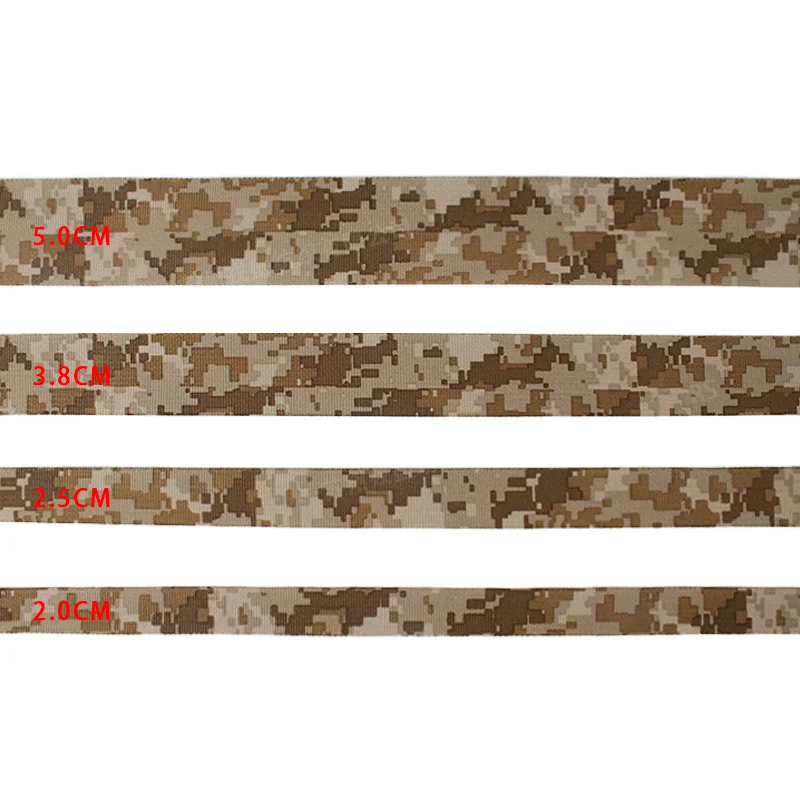 Correas estampadas de nailon de camuflaje AOR1, 2,5-5cm de ancho, retardantes de llama, antiinfrarrojos, correas para equipos tácticos DIY - imagen 5