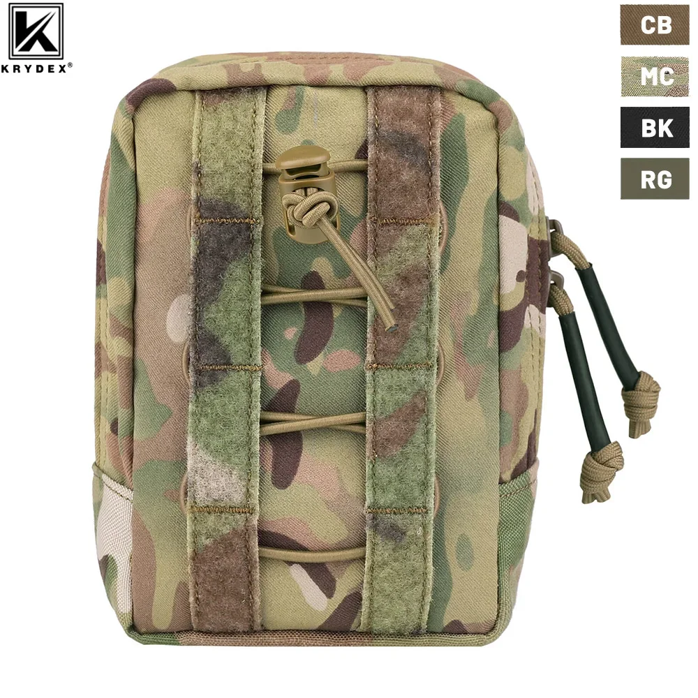 KRYDEX-bolsa táctica Vertical GP, bolsa de utilidad, bolsa de almacenamiento de uso General, sistema de cinturón Molle Airsoft, accesorios de caza - imagen 2