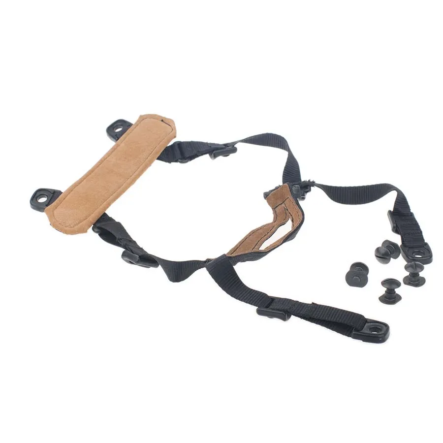 Cordón de retención para casco H-Nape, sistema de suspensión de correa para la barbilla transpirable ajustable de 4 puntos con tornillos - imagen 2