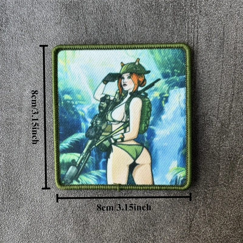 Parche estampado militar táctico para ropa, insignias de moral, parches con gancho, pegatinas para mochila - imagen 3