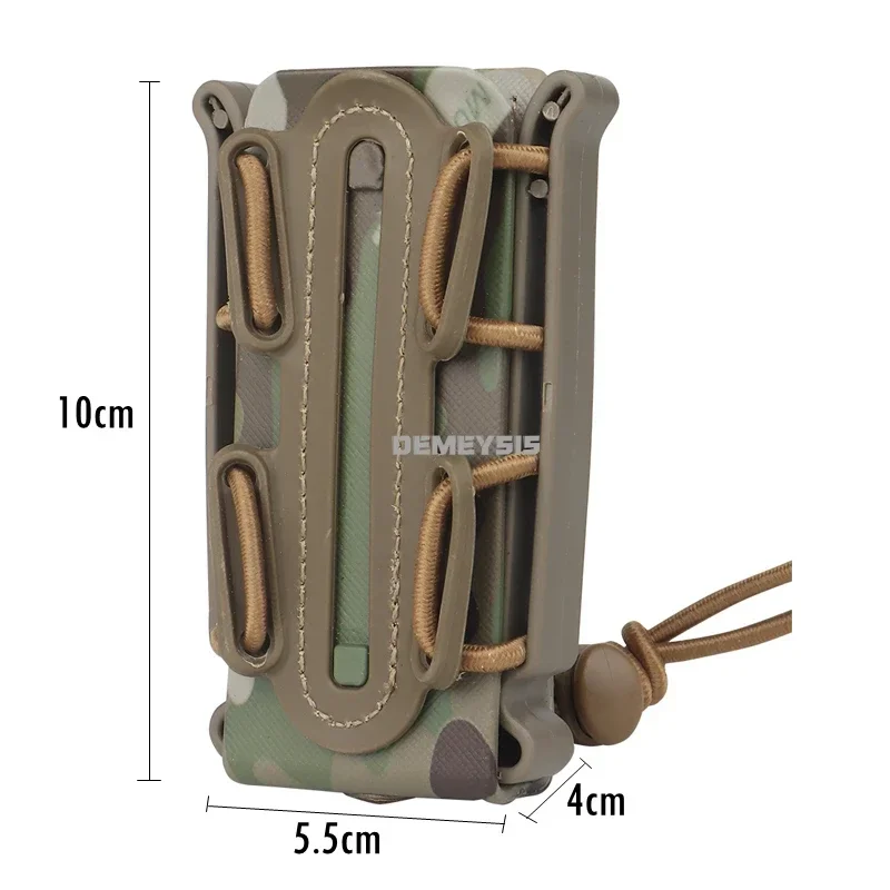 Funda portadora de pistola Mag de 9mm, funda cartuchera táctica de carcasa suave con Clip Molle y Clip de cinturón para tiro Airsoft - imagen 4