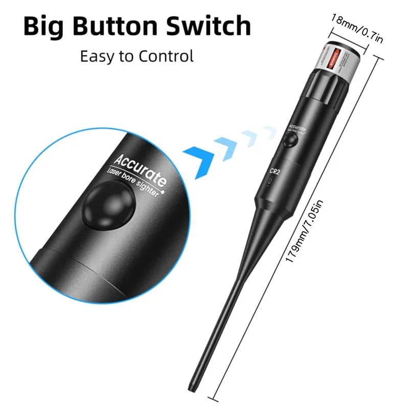 BoreSighter láser rojo para calibre.177 a.78 - imagen 3