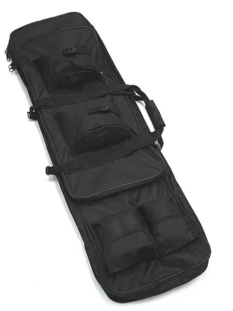 95 cm 37,4 "pulgadas bolsillos dobles doble táctico de gran capacidad bolsas de Estuche de transporte para Rifle caza al aire libre pistola AEG verde negro - imagen 2