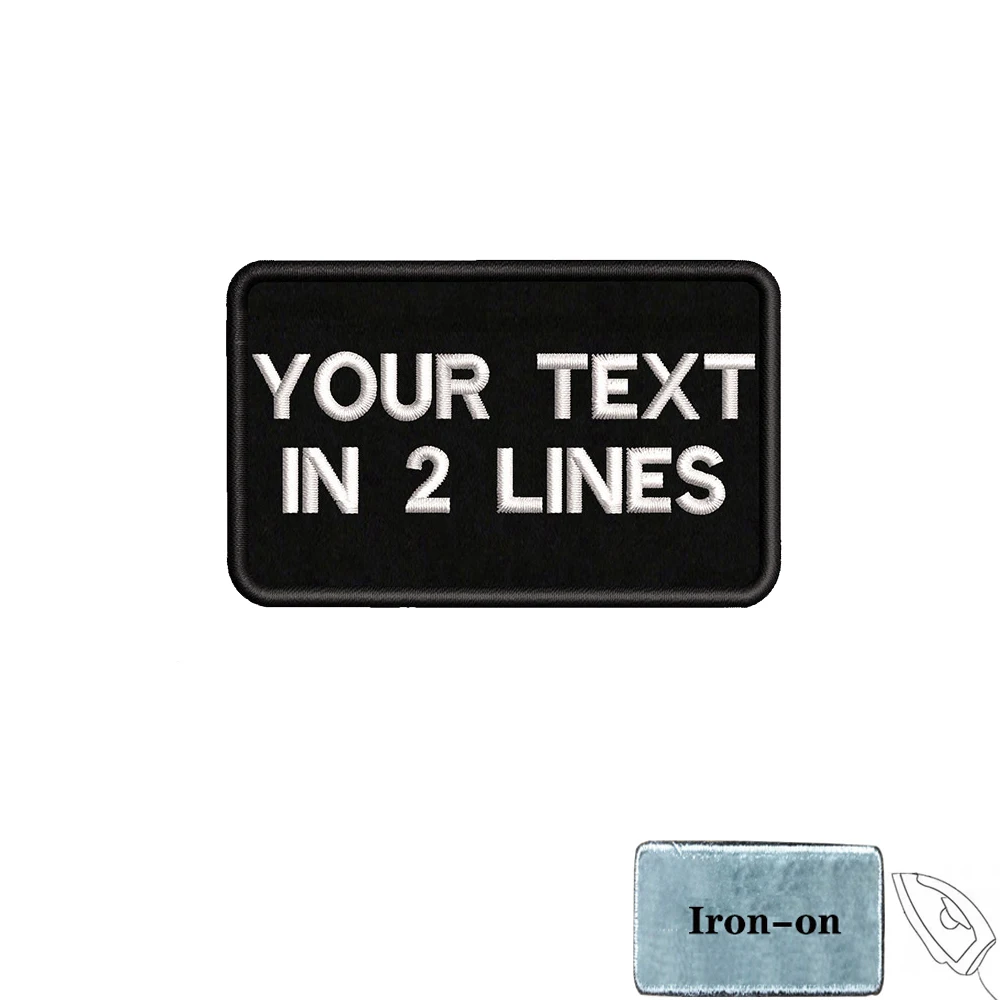 Parche personalizado de 8cm x 5cm con nombre y número, insignia a rayas, etiquetas, brazalete de chevrons, bucle de hierro o gancho bordado, 1 ud. - imagen 5