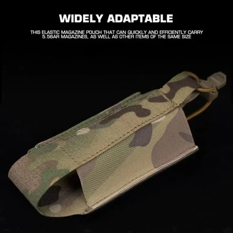 ERQYGRA bolsa táctica 5,56/7,62mm revista elástica individual Mag CS accesorios tiro Molle Paintball caza riñonera funda - imagen 4