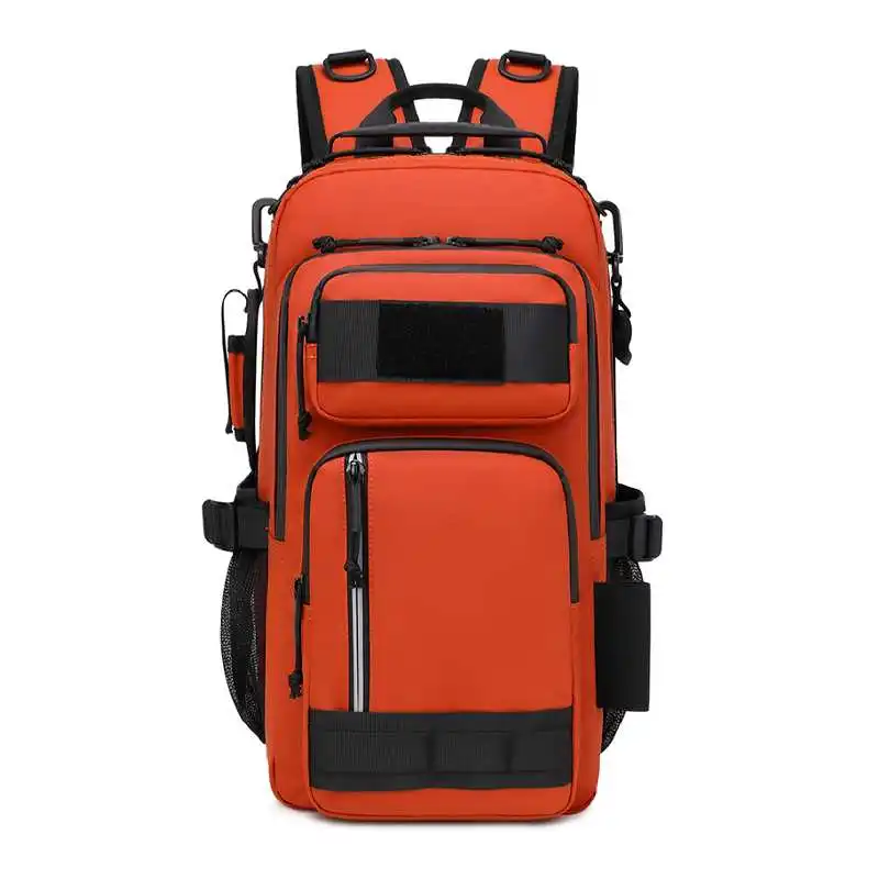 Mochila para deportes al aire libre, senderismo, escalada, aparejos de pesca, con soporte para caña, bolsa de pesca, viaje, Camping, entrenamiento, bolsa de senderismo - imagen 5