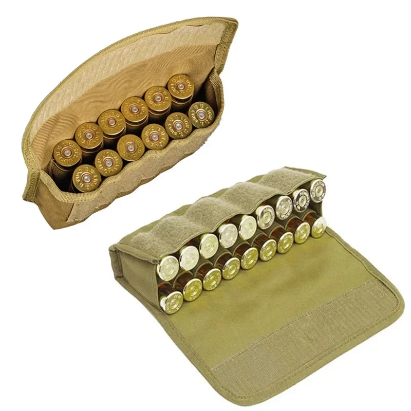 Bolsa táctica para munición Molle de 18 cartuchos, soporte de recarga para escopeta, caza, calibre 12/20G, soporte para cartuchos de pistola - imagen 2