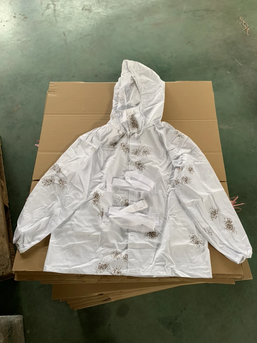 Abrigo de camuflaje ruso con puntos blancos, pantalones, traje dividido, bata de invierno - imagen 2