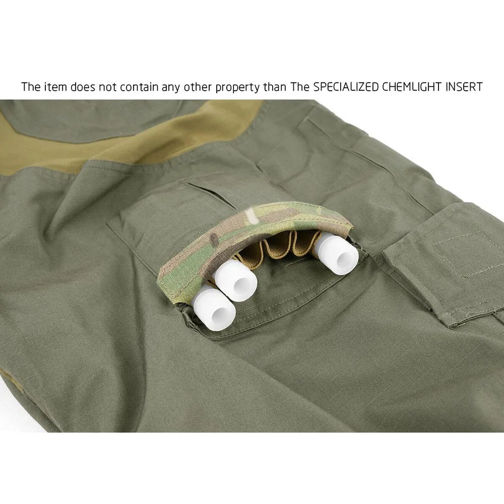 Inserto Chemlight especializado táctico para pantalones de combate Gen2/3, equipo de entrenamiento Airsoft para caza al aire libre - imagen 2