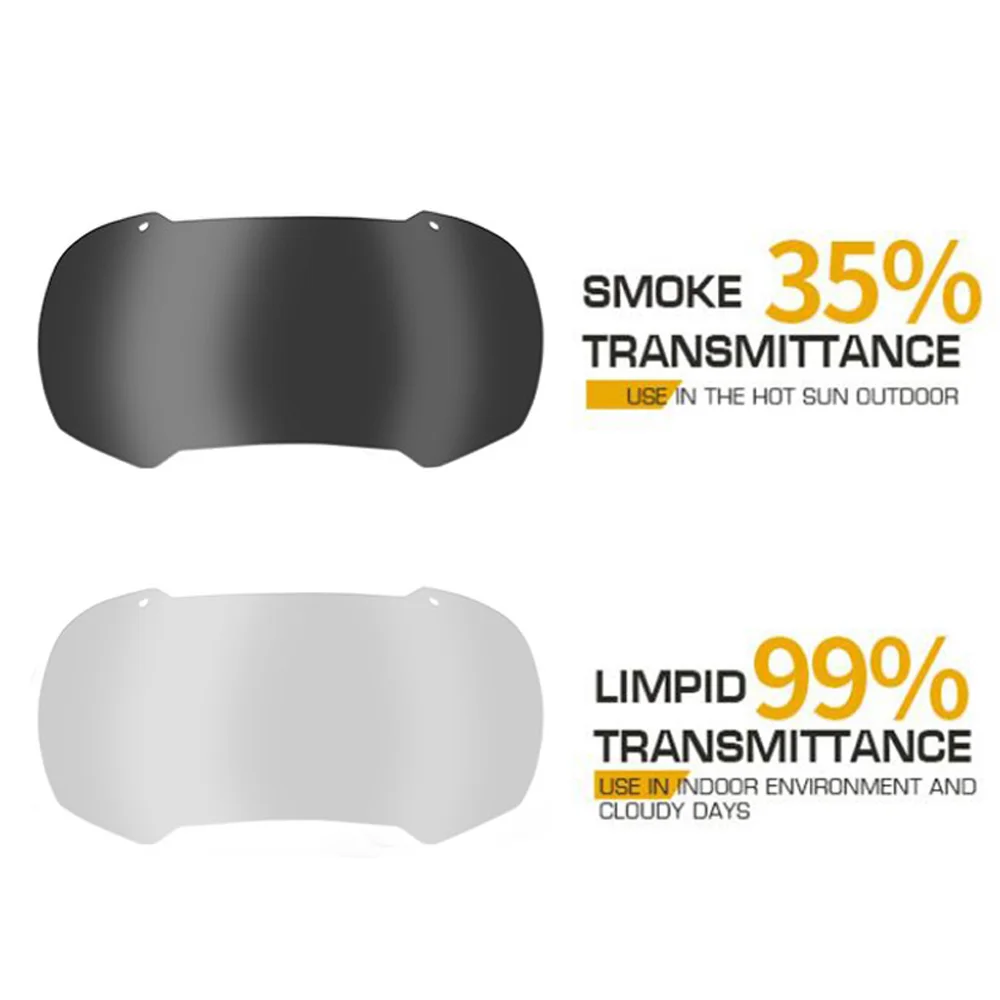 Casco táctico ajustable, gafas abatibles, Airsoft, Paintball, a prueba de viento, antiniebla, 2 lentes para casco rápido - imagen 4