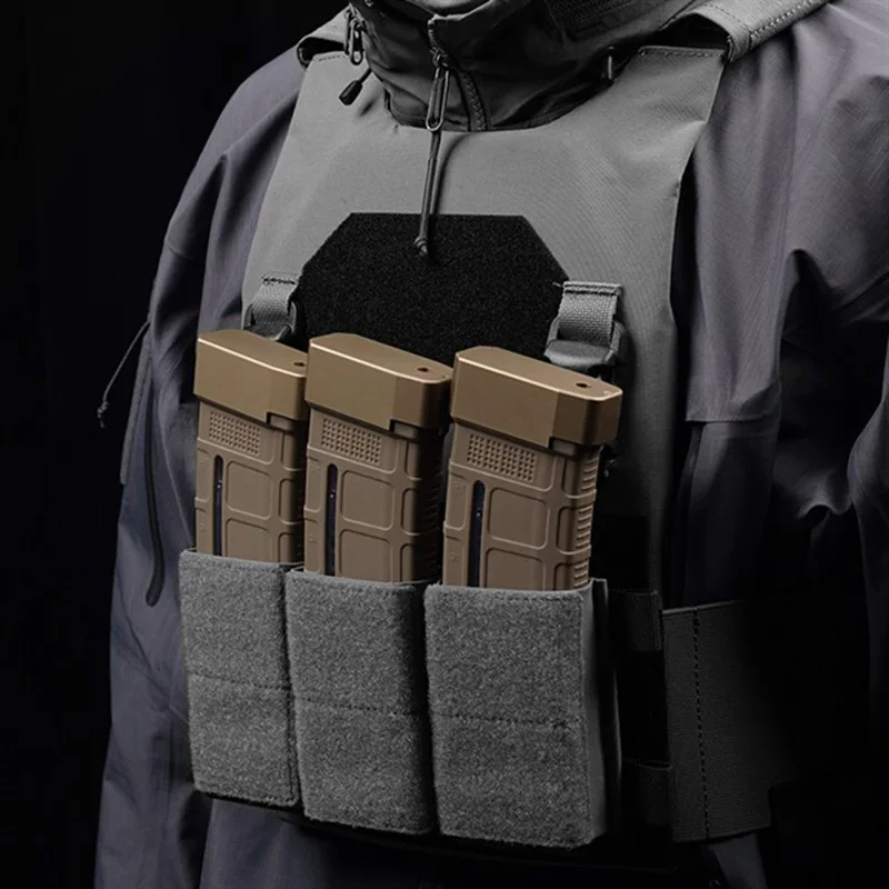 Portador de placa táctico de doble uso, bolsa magnética 5,56, accesorios Airsoft - imagen 2