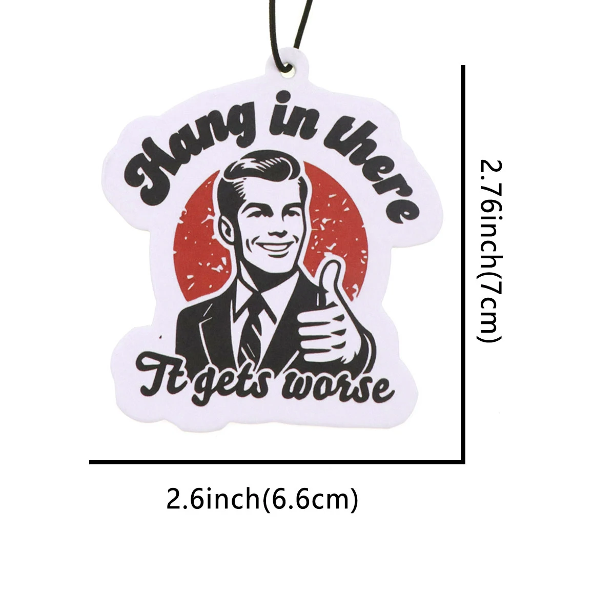 Colgar en allí se pone peor, tabletas de aromaterapia para coche, colgante de fragancia para coche, ambientador, decoración colgante para espejo retrovisor - imagen 5