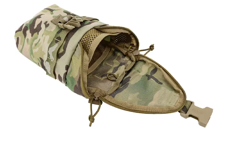 Bolsa táctica Molle mostrando tejido Cordura