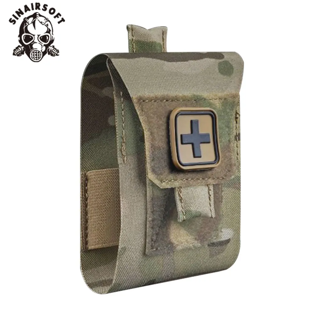 SINAIRSOFT-Kit de primeros auxilios táctico pequeño y rápido, equipo de supervivencia de almacenamiento multifuncional, Kit de emergencia para adiestramiento al aire libre