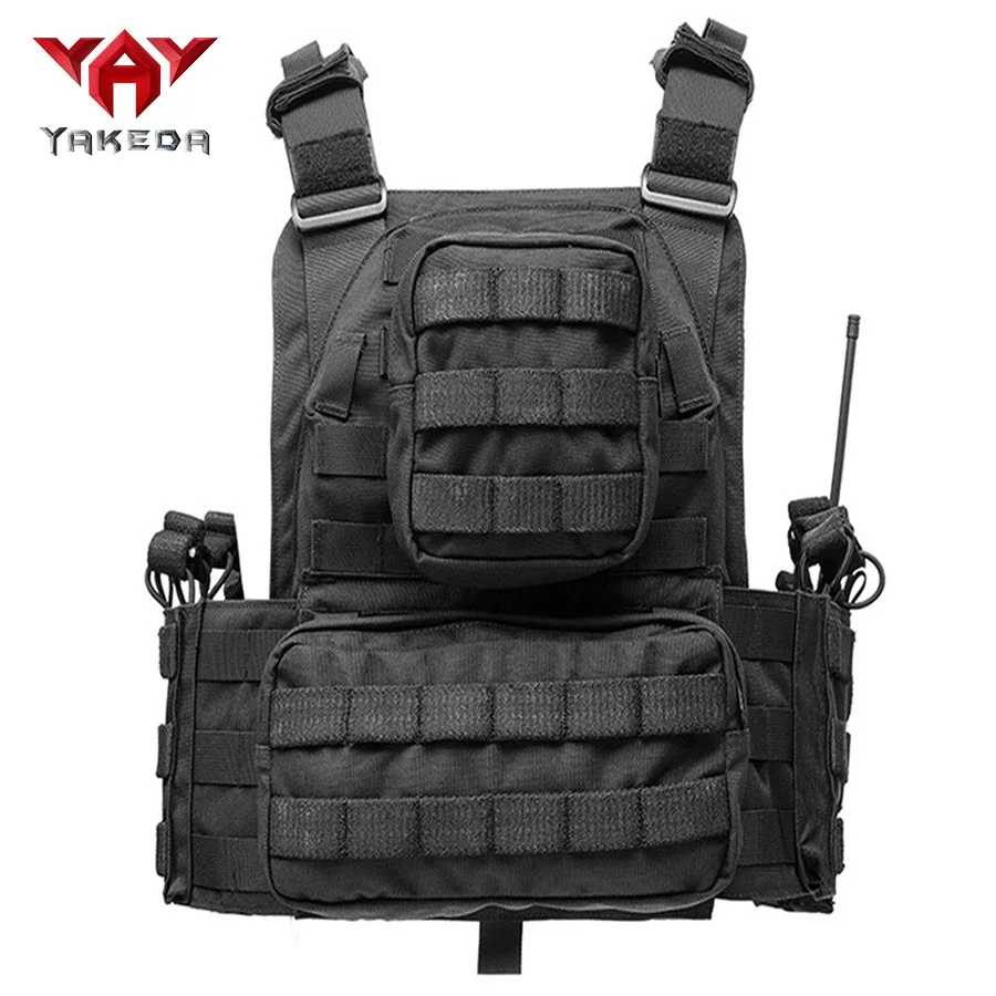 YAKEDA Chaleco de entrenamiento de desmontaje rápido, equipo para exteriores, chaleco de entrenamiento, equipo de entrenamiento CS - imagen 3