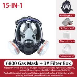 Respirador 3M 6800 de cara completa protección partículas y vapores