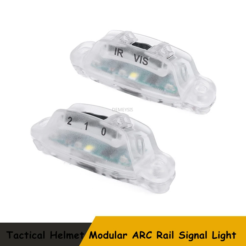 Casco táctico Modular ARC Rail Flash lámpara de señal Ir/luz de señal blanca caza al aire libre supervivencia seguridad Airsoft casco lámpara