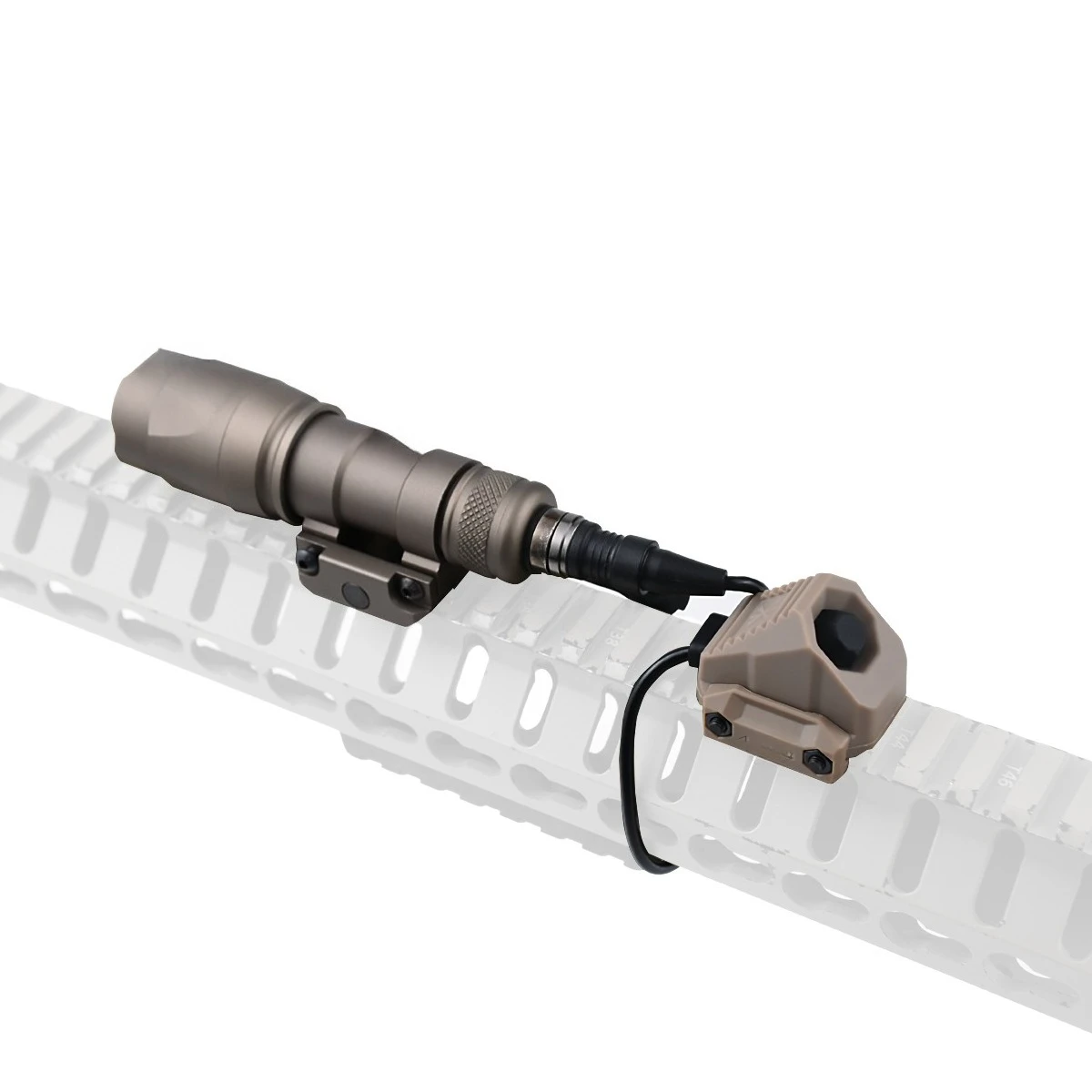 Interruptor de Presión Remoto Táctico AXON SL con Botón, Conector de 2.5/3.5mm/Grúa, Compatible con Surefire M300 M600 DBAL-A2 PEQ Láser para Riel de 20mm - imagen 5