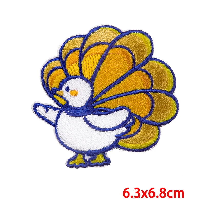 Parches bordados de pato para ropa, bordado autoadhesivo de animales de dibujos animados, parche para ropa, coser, apliques, Jackt DIY - imagen 3