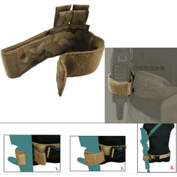 Cinturón táctico MOLLE con funda Kydex para chaleco