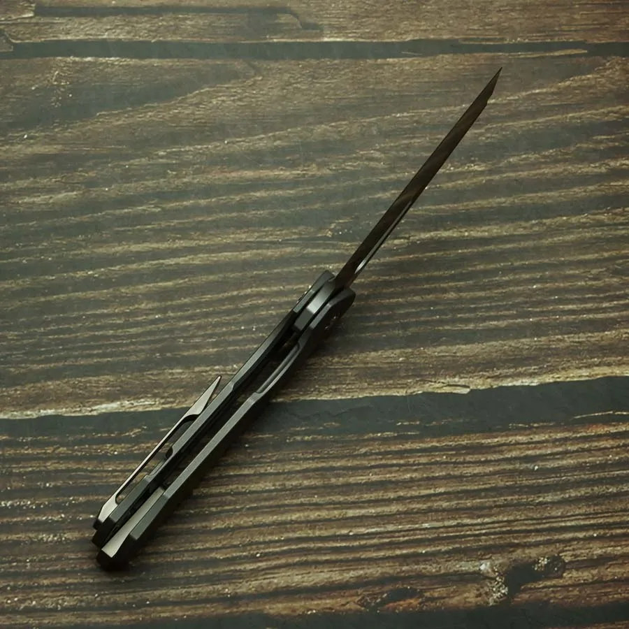 STR Cuchillo plegable EDC con mango de titanio y rodamientos - imagen 5