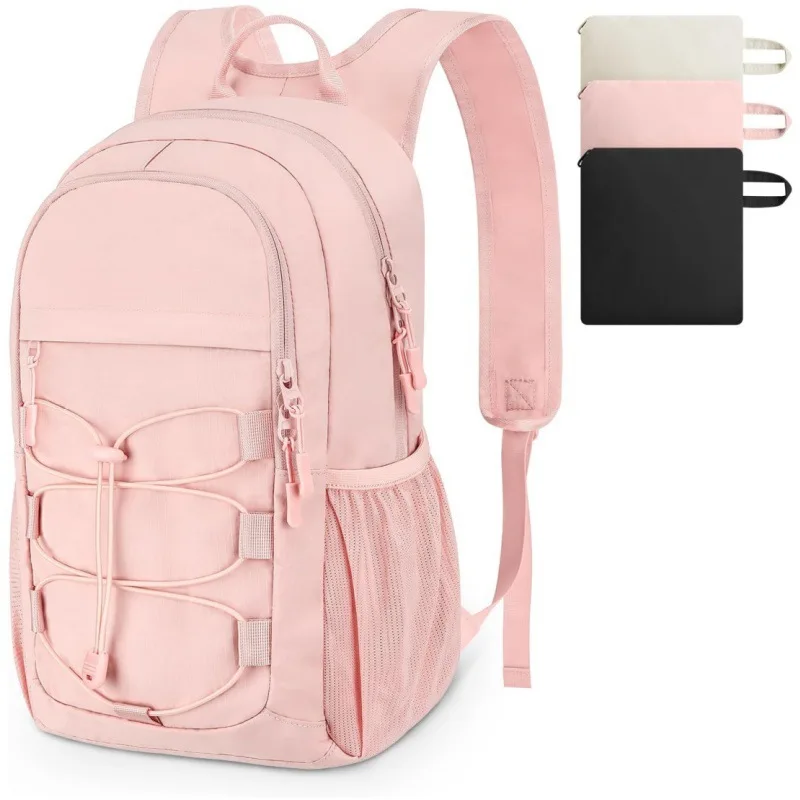 Mochila con cordón para senderismo al aire libre, para hombres y mujeres, senderismo, Camping, viaje de entrenamiento, mochila plegable, mochila escolar para ordenador portátil para estudiantes - imagen 2