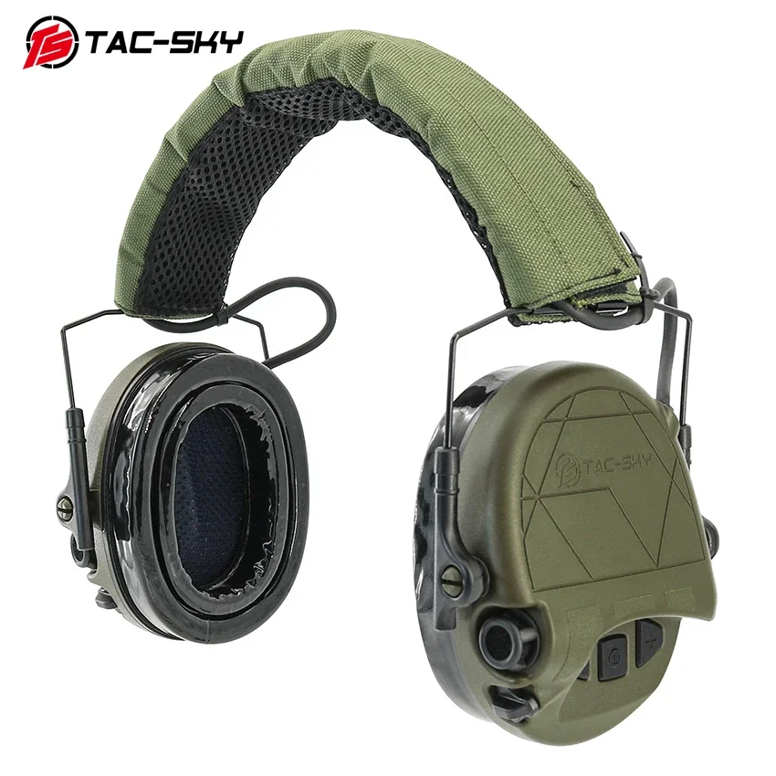 TAC-SKY Auriculares tácticos TAC300 para disparar, auriculares electrónicos con protección para los oídos, orejeras de caza Airsoft con cancelación de ruido - imagen 3