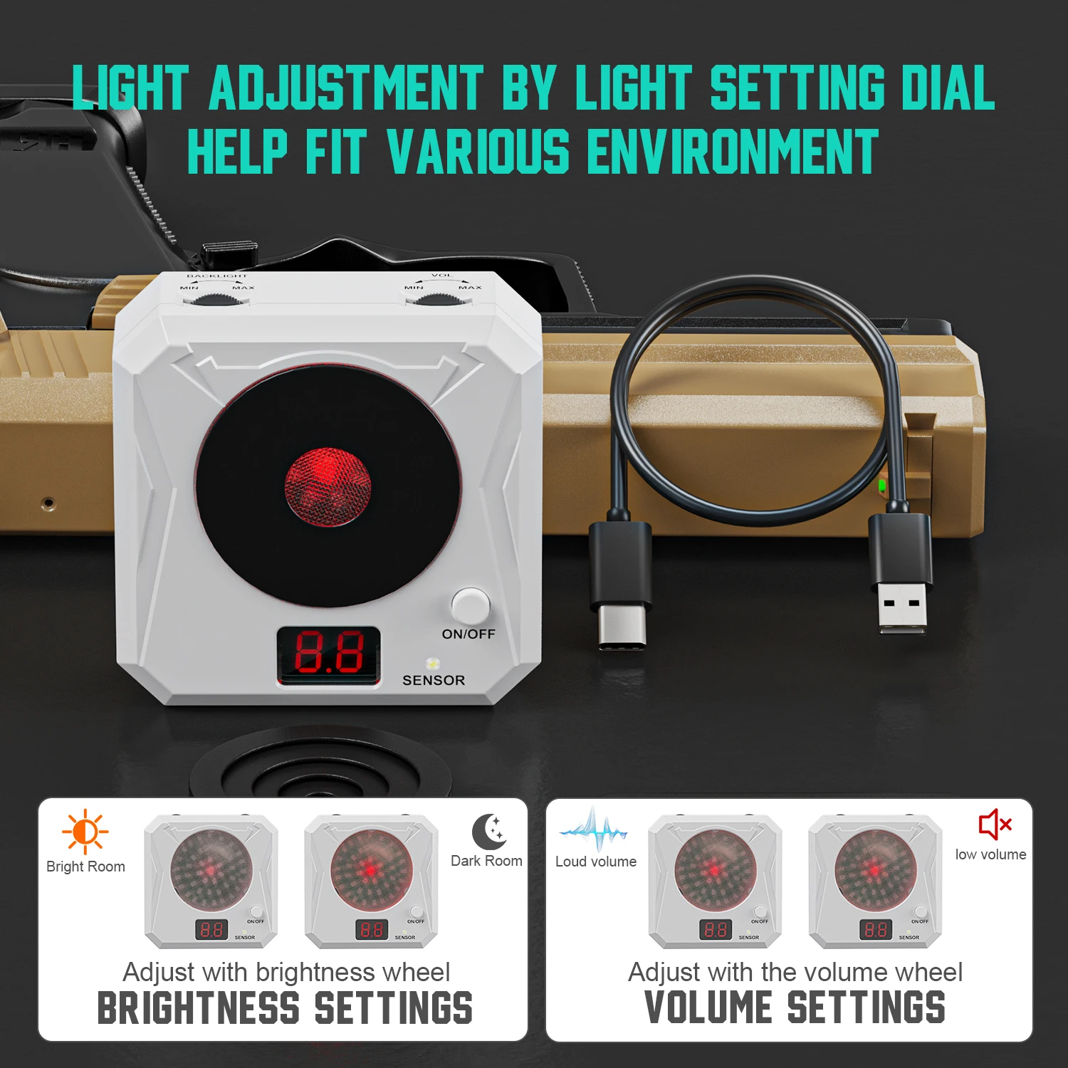 Puntuación electrónica de inducción infrarroja, objetivo láser, práctica de disparo sensible al Color con efectos de sonido, equipo de juguete de entrenamiento - imagen 5