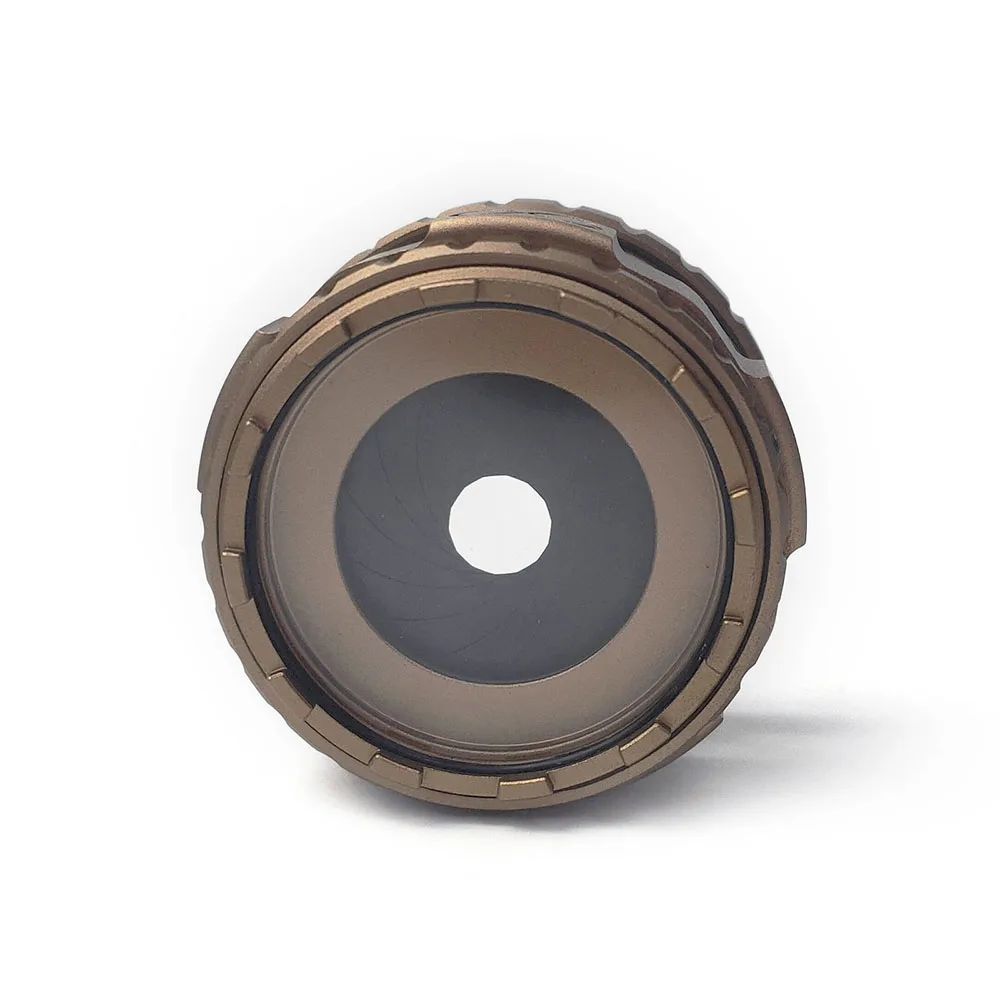 Cubierta de lente de protección Binocular NVG de aluminio, protector de luz, diafragma ajustable de 1-23mm para dispositivo de visión nocturna PVS31, 1 Uds.