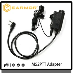 EARMOR M52 Adaptador PTT Airsoft – Cancelación ruido