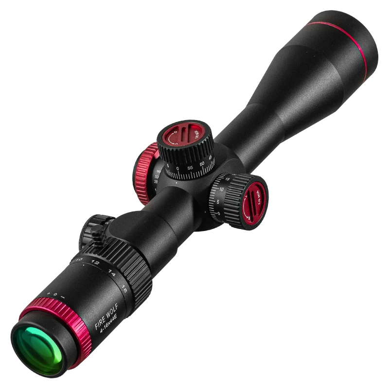FIRE WOLF-mira telescópica QZ 4-16X44 FFP para caza, visor óptico de francotirador, primer plano Focal táctico, rojo y verde - imagen 3