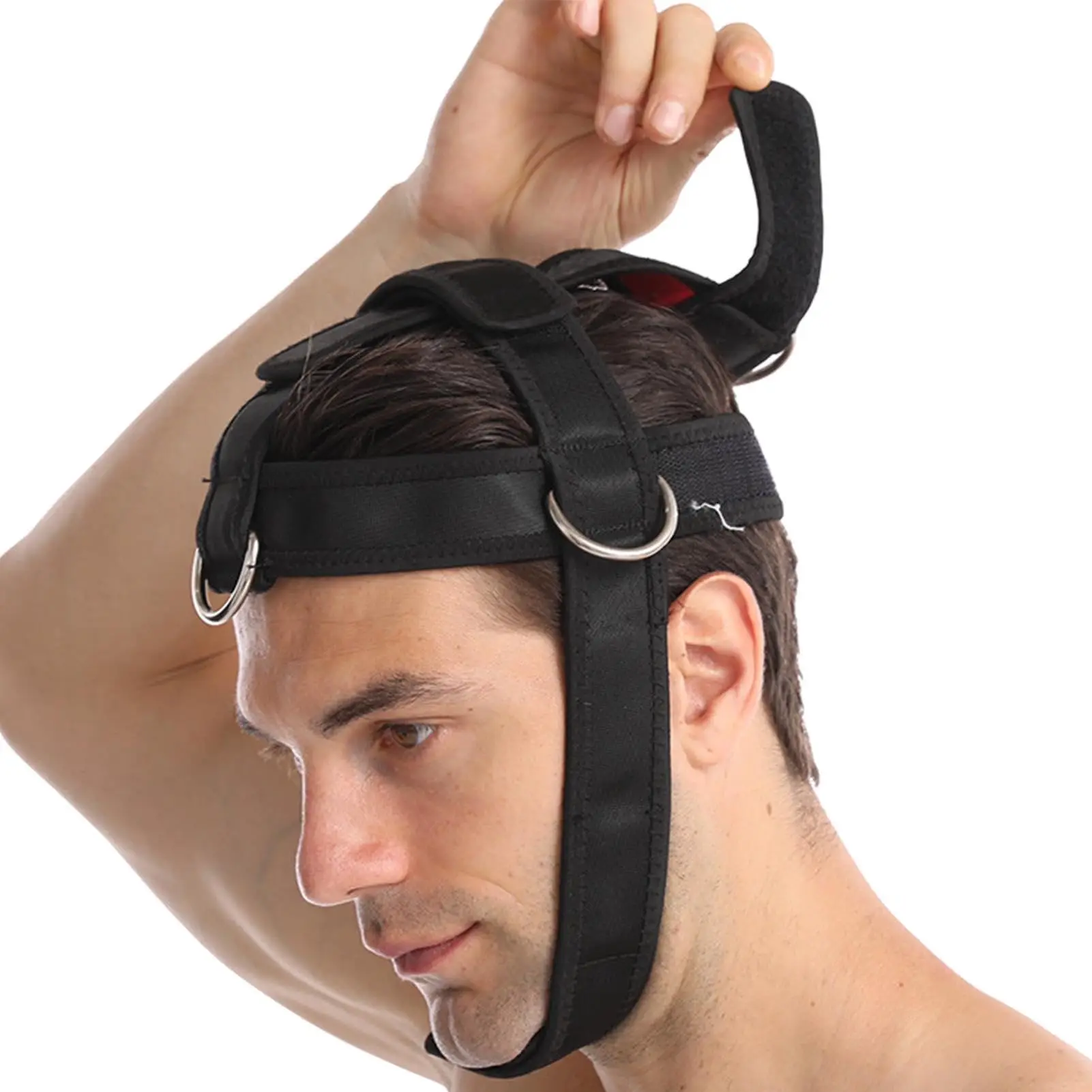 Arnés de cuello entrenamiento pesas – Fortalecimiento cervical táctico - imagen 5